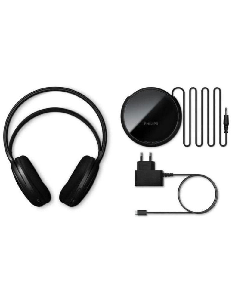 Auriculares Inalámbricos Philips SHC5200M2/ Jack 3.5/ Negros
