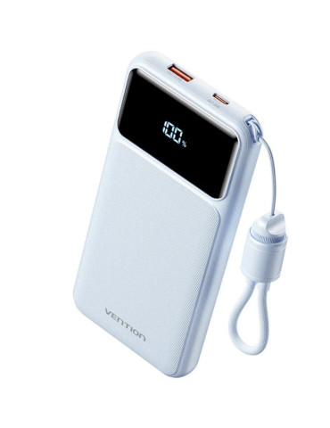Powerbank 10000mAh Vention XGYL0-39-TY/ 22.5W/ Azul/ Incluye Cable USB Tipo-C