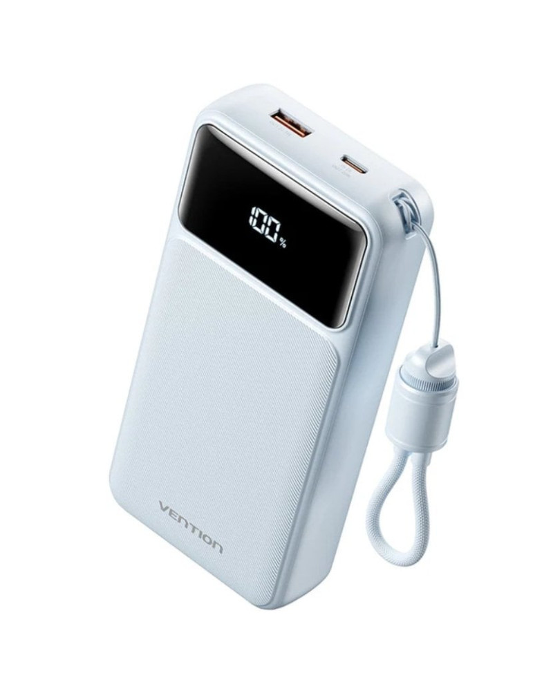 Powerbank 20000mAh Vention XGYL0-40-TY/ 22.5W/ Azul/ Incluye Cable USB Tipo-C