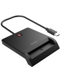 Lector de Tarjetas Inteligentes Trust Primo 26253/ USB Tipo-C/ Negro