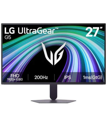 Monitor Gaming LG UltraGear G5 27G523B-B 27"/ Full HD/ 1ms/ 200Hz/ IPS/ Negro