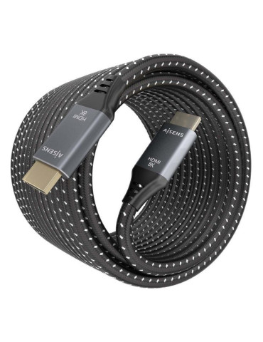 Cable HDMI 2.1 8K Aisens A150-0877/ HDMI Macho - HDMI Macho/ 7m/ Gris y Negro 2