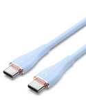 Cable USB 2.0 Tipo-C Vention TAWSF/ USB Tipo-C Macho - USB Tipo-C Macho/ Hasta 100W/ 480Mbps/ 1m/ Azul