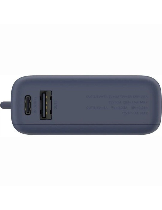 Powerbank 10000mAh Xiaomi 33W Power Bank Integrated Cable/ 33W/ Azul/ Incluye Cable USB Tipo-C