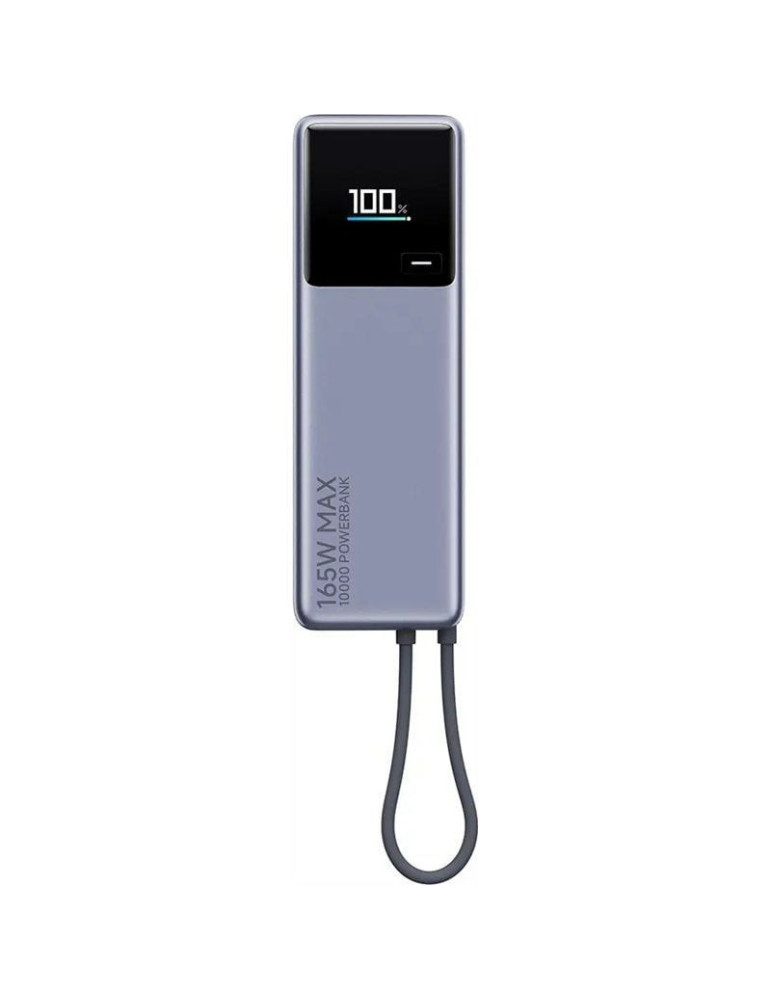 Powerbank 10000mAh Xiaomi Power Bank 10000 Integrated Cable/ 165W/ Gris