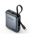 Powerbank 10000mAh Vention FHEH0/ 35W/ Gris/ Incluye Cable USB Tipo-C