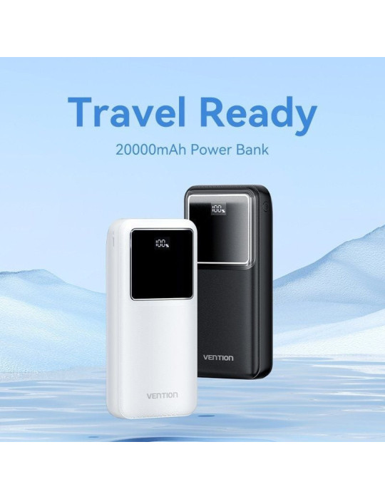Powerbank 20000mAh Vention FHLB0/ 22.5W/ Negra