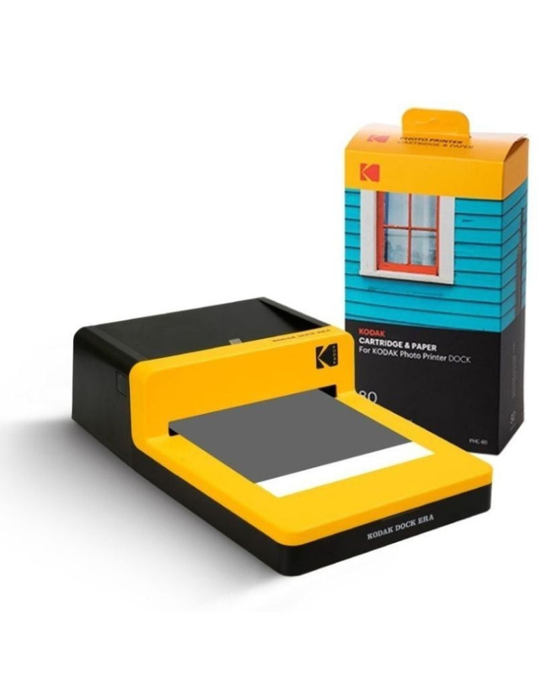 Papel Fotográfico + Cartuchos para Kodak Dock PD450 y KD600/ 4"x6"/ 80 Hojas