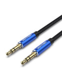 Cable Estéreo Vention BAWLD/ Jack 3.5 Macho - Jack 3.5 Macho/ 50cm/ Azul