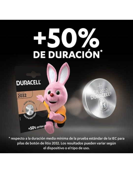 Pack de 5 Pilas de Botón Duracell DL2032B5/ 3V