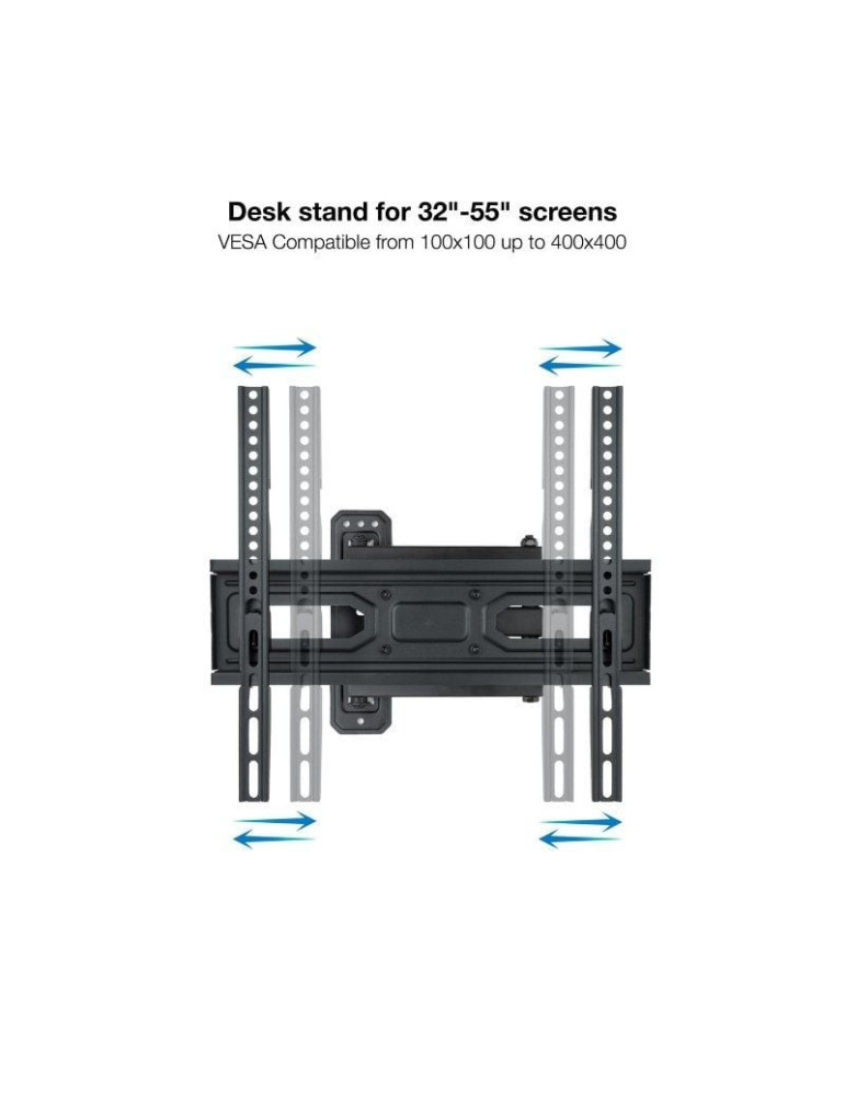 Soporte de Pared Giratorio/ Inclinable/ Nivelable TooQ LP7843TN-B para TV de 32-55"/ hasta 35kg