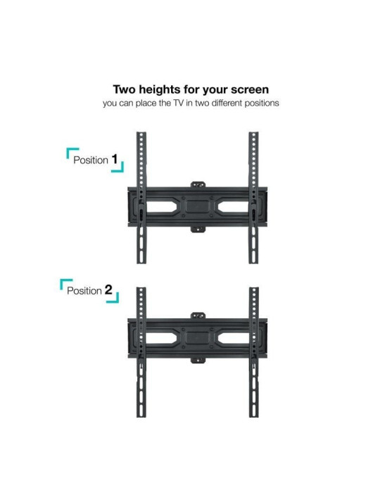 Soporte de Pared Giratorio/ Inclinable/ Nivelable TooQ LP7843TN-B para TV de 32-55"/ hasta 35kg