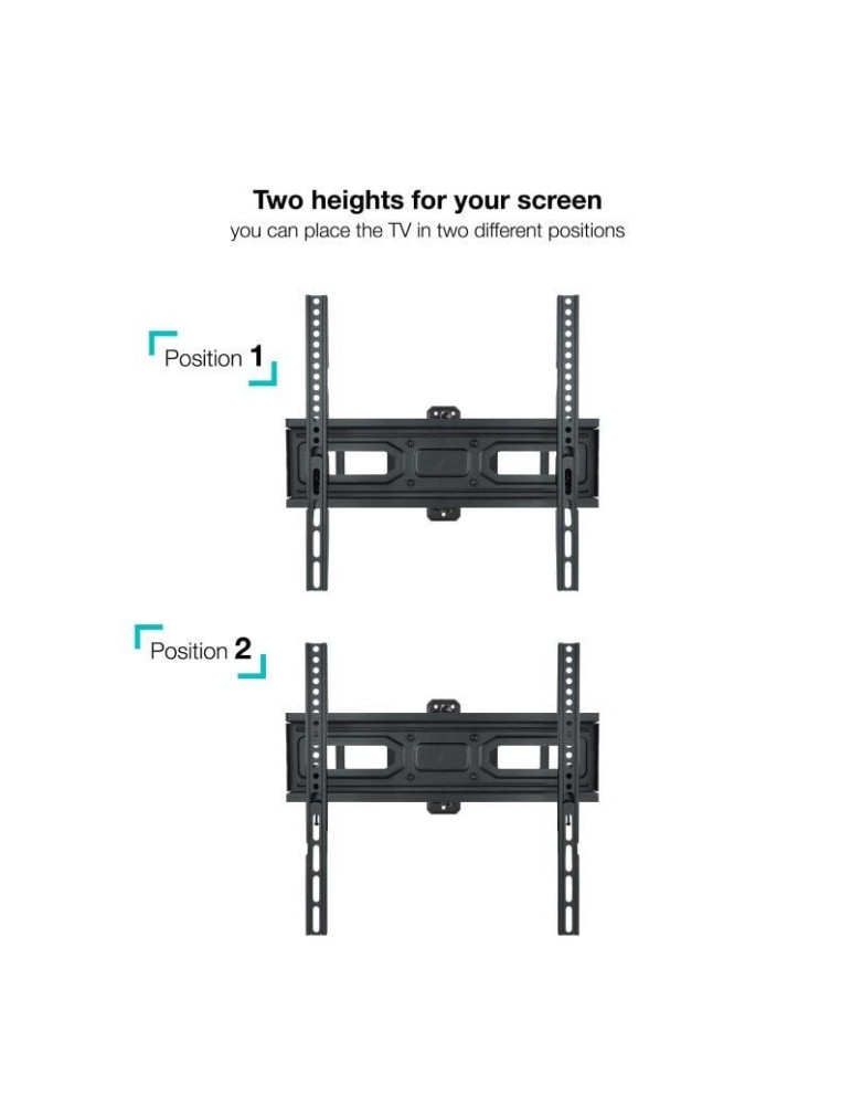 Soporte de Pared Giratorio/ Inclinable/ Nivelable TooQ LP7846TN-B para TV de 32-70"/ hasta 40kg