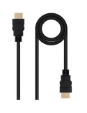 Cable HDMI 2.0 4K Nanocable 10.15.3801/ HDMI Macho - HDMI Macho/ 1m/ Negro