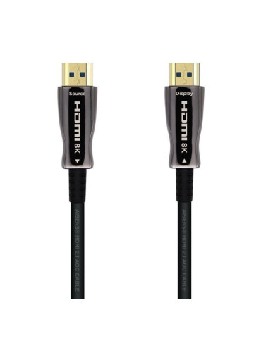 Cable HDMI 2.1 AOC 8K Aisens A153-0516/ HDMI Macho - HDMI Macho/ 15m/ Negro