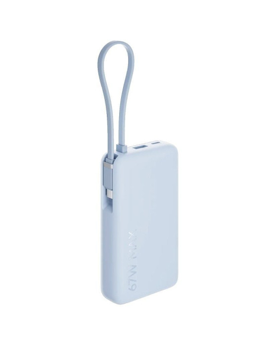 Powerbank 10000mAh Xiaomi 67W Power Bank Integrated Cable/ 67W/ Azul/ Incluye Cable USB Tipo-C
