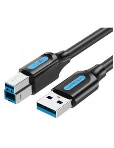 Cable USB 3.0 Impresora Vention COOBF/ USB Tipo-B Macho - USB Macho/ 5Gbps/ 1m/ Negro