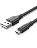 Cable USB 2.0 Vention CTIBC/ USB Macho - MicroUSB Macho/ Hasta 60W/ 480Mbps/ 25cm/ Negro