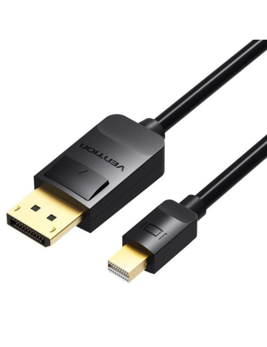 Cable DisplayPort Vention HAABI/ Mini DisplayPort Macho - DisplayPort Macho/ 3m/ Negro