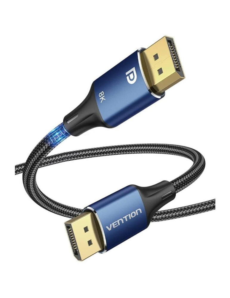 Cable DisplayPort 1.4 8K Vention HCELF/ DisplayPort Macho - DisplayPort 8K Macho/ 1m/ Azul