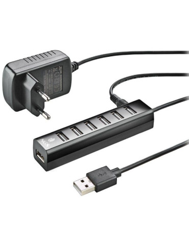 Hub USB 2.0 con Alimentación Externa NGS IHUB7 Tiny/ 7xUSB