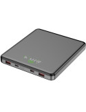 Powerbank 20000mAh Leotec LEPOW100W20G/ 100W/ Gris/ Incluye Cable USB Tipo-C