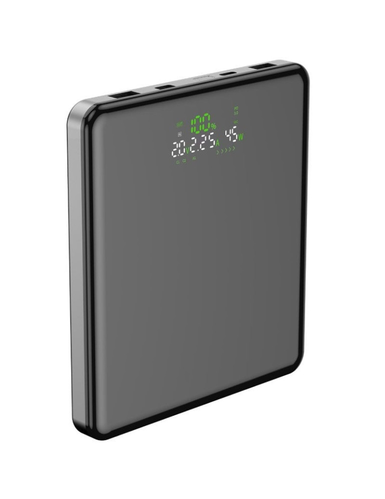 Powerbank 20000mAh Leotec LEPOW100W20G/ 100W/ Gris/ Incluye Cable USB Tipo-C