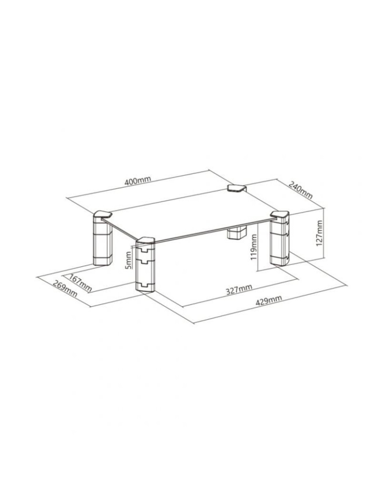 Soporte para Monitor Aisens MR01C-109/ hasta 20kg