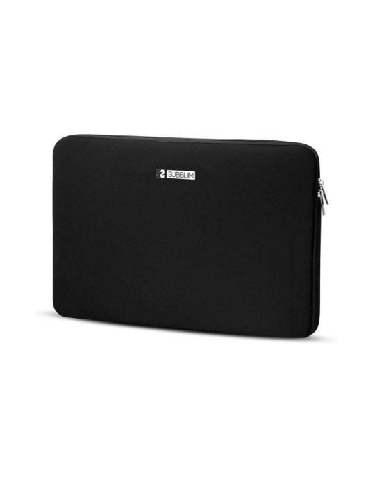 Funda Subblim Business Laptop Sleeve Neoprene V2 para Portátiles hasta 15.6"/ Negra