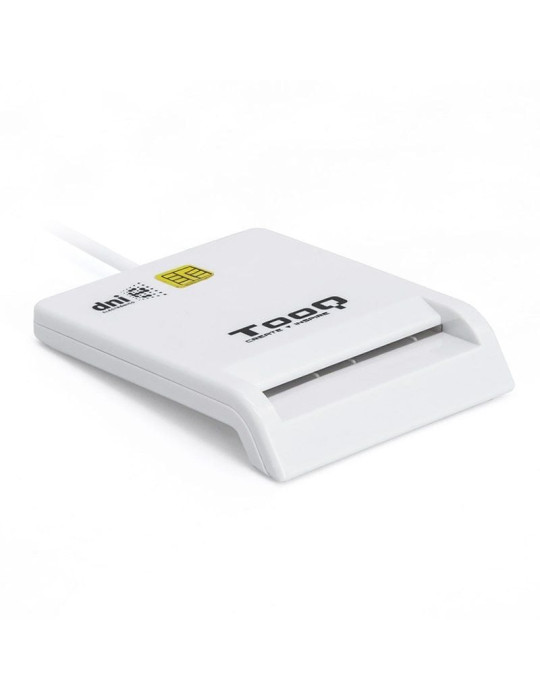 Lector de DNI TooQ TQR-210W/ USB 2.0/ Blanco