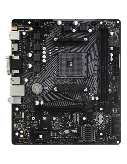 Placa Base Asrock B550M-HDV/ DDR4/ PCIe 4.0/ Socket AM4/ Micro ATX