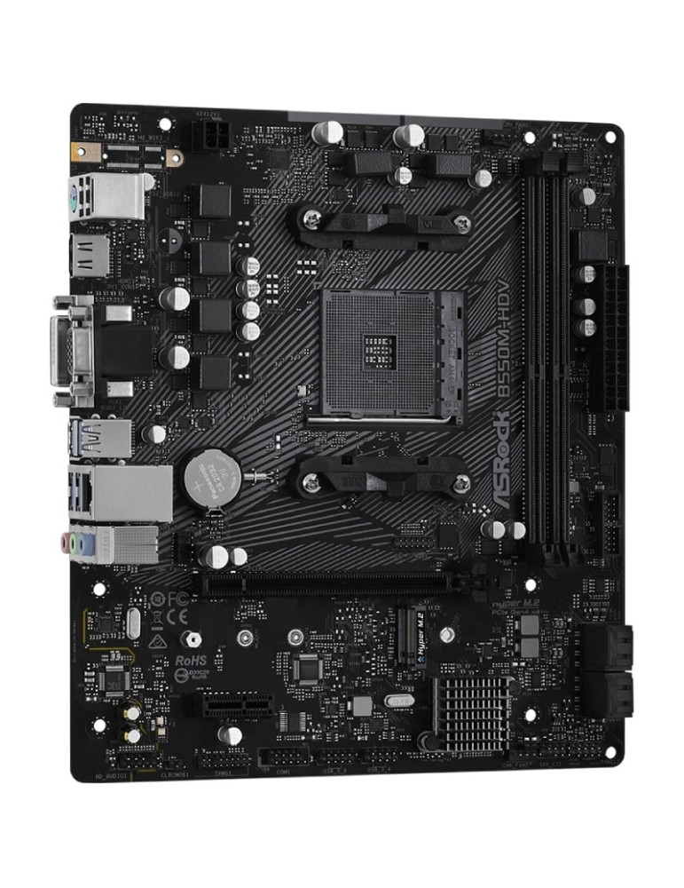 Placa Base Asrock B550M-HDV/ DDR4/ PCIe 4.0/ Socket AM4/ Micro ATX