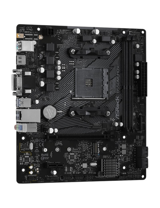 Placa Base Asrock B550M-HDV/ DDR4/ PCIe 4.0/ Socket AM4/ Micro ATX