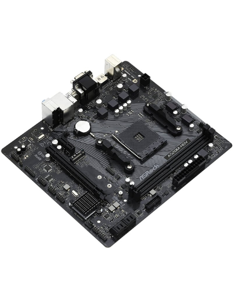 Placa Base Asrock A520M-HDV/ DDR4/ PCIe 3.0/ Socket AM4/ Micro ATX