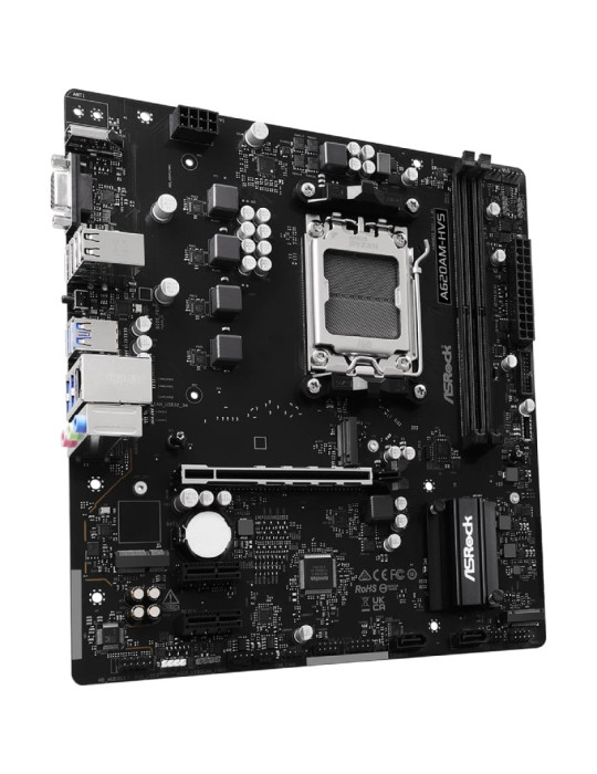 Placa Base Asrock A620AM-HVS/ DDR5/ PCIe 4.0/ Socket AM5/ Micro ATX