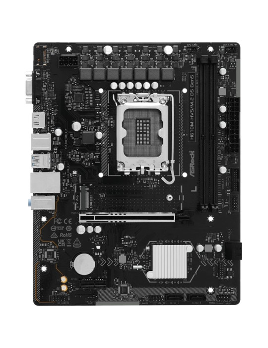 Placa Base Asrock H610M-HVS M2 D5 G5 Socket 1700/ DDR5/ PCIe 5.0/ Micro ATX