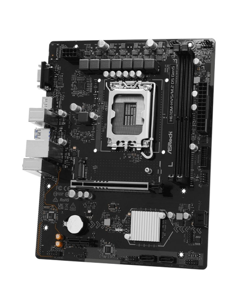 Placa Base Asrock H610M-HVS M2 D5 G5 Socket 1700/ DDR5/ PCIe 5.0/ Micro ATX
