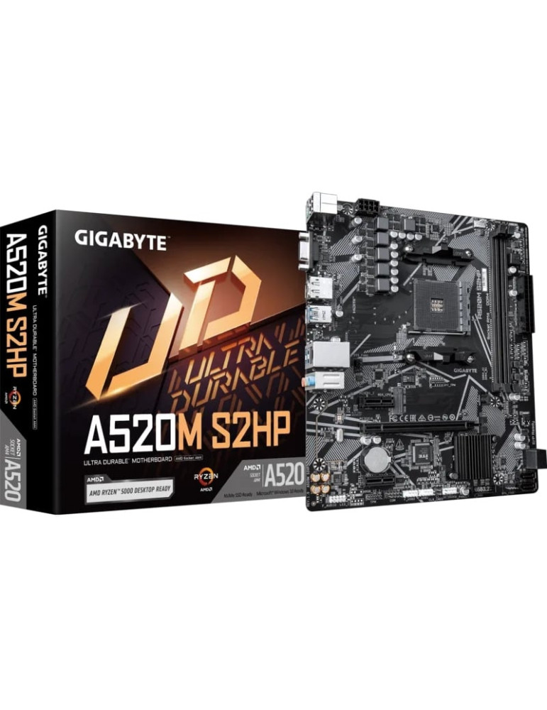 Placa Base Gigabyte A520M S2HP Socket AM4/ DDR4/ PCIe 3.0/ Micro ATX