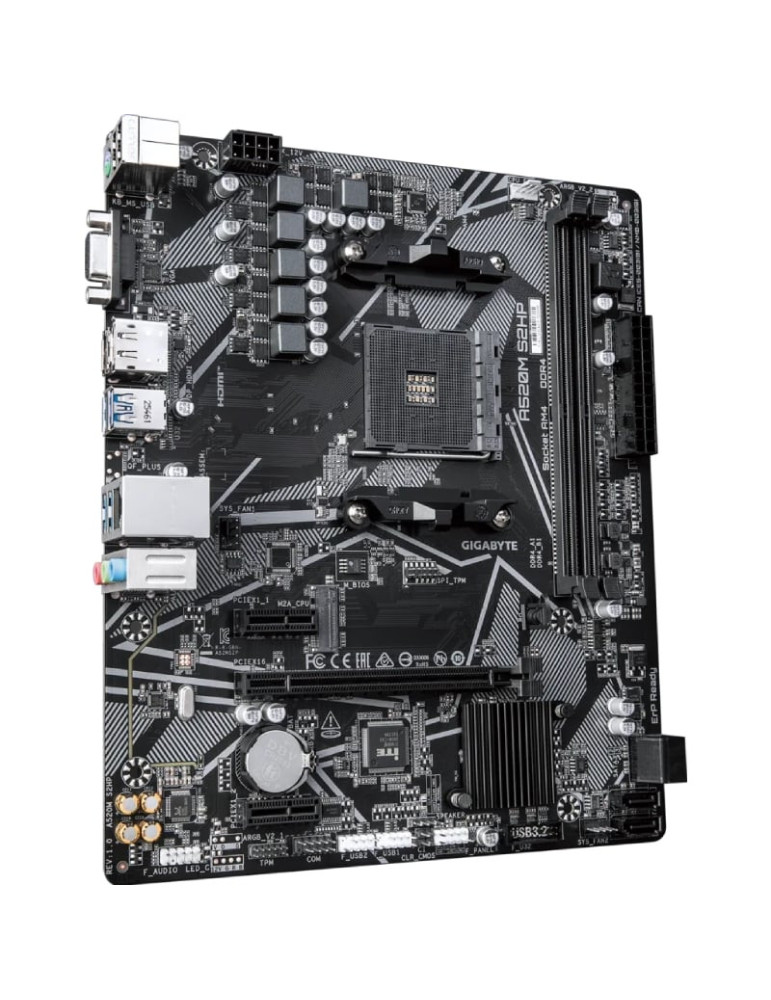Placa Base Gigabyte A520M S2HP Socket AM4/ DDR4/ PCIe 3.0/ Micro ATX