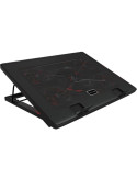 Soporte Refrigerante Mars Gaming MNBC2 para Portátiles hasta 17.3"/ Iluminación LED