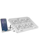 Soporte Refrigerante Mars Gaming MNBC23 para Portátiles hasta 16"/ Iluminación LED