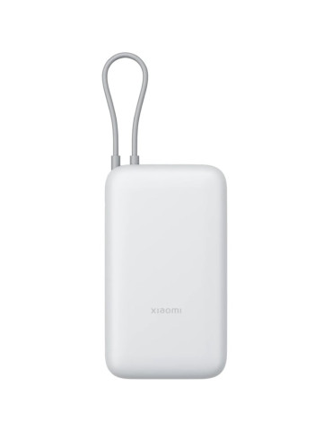 Powerbank 20000mAh Xiaomi Power Bank Integrated Cable/ 22.5W/ Blanco/ Incluye Cable USB Tipo-C