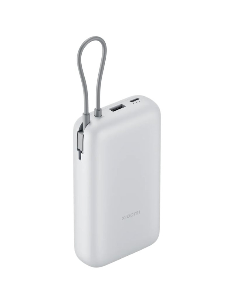 Powerbank 20000mAh Xiaomi Power Bank Integrated Cable/ 22.5W/ Blanco/ Incluye Cable USB Tipo-C