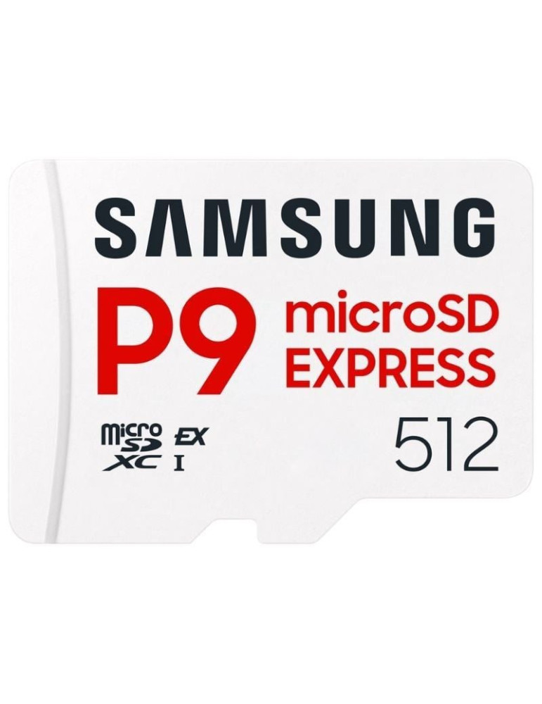 Tarjeta de Memoria Samsung P9 Express 512GB microSD XC/ Clase 10/ 800MBs