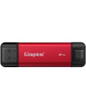 Disco Externo SSD Kingston Dual Portable SSD 2TB/ USB Tipo-C y USB 3.2/ Rojo