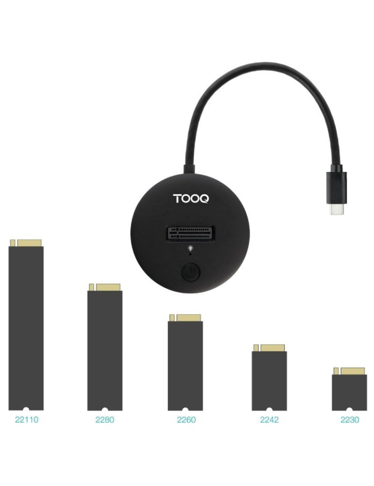 Docking Station para SSD M2 SATA/NVMe TooQ TQDS-100B
