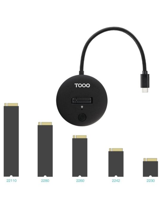 Docking Station para SSD M2 SATA/NVMe TooQ TQDS-100B