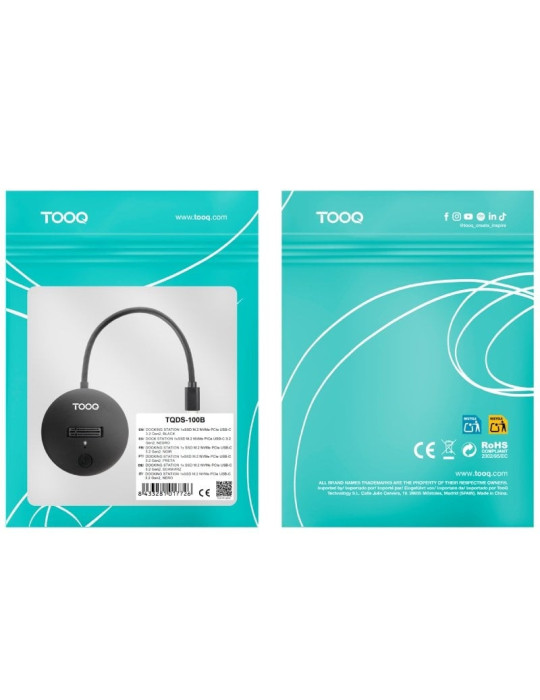 Docking Station para SSD M2 SATA/NVMe TooQ TQDS-100B