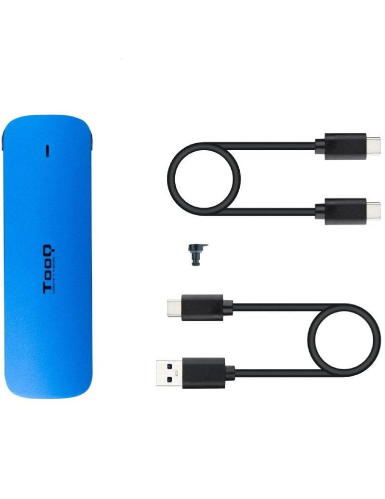 Caja Externa para Disco SSD M.2 NVMe TooQ TQE-2201BL/ USB 3.1 Gen1/ Sin tornillos