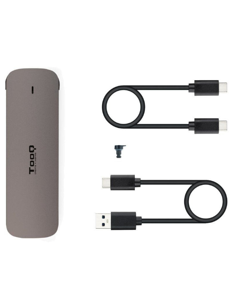 Caja Externa para Disco SSD M.2 TooQ TQE-2202BR/ USB 3.1 Gen1/ Sin tornillos